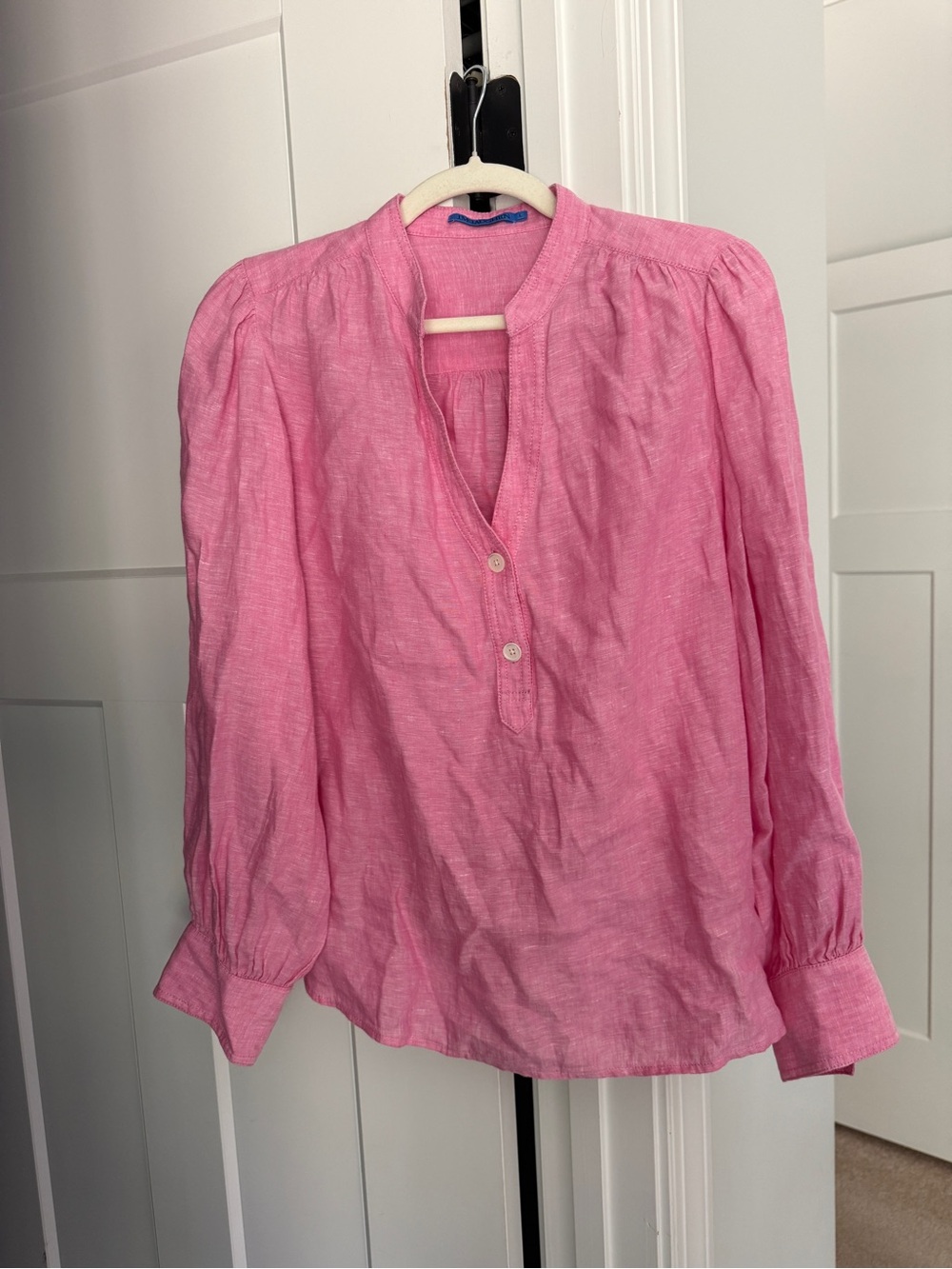 J. McLaughlin pink linen NWOT top